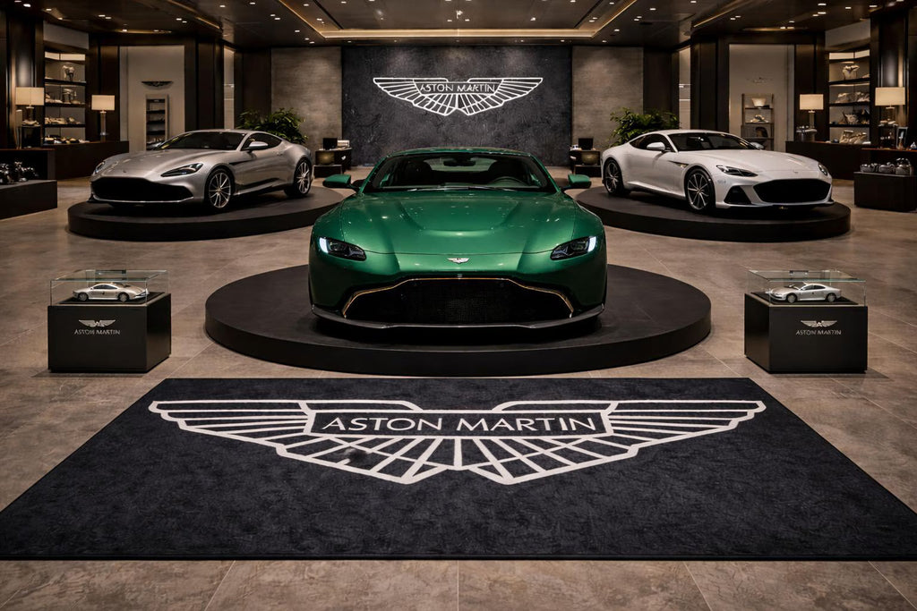 Premium Aston Martin Garage Rug – 152 x 221 cm  (5x7 ft)