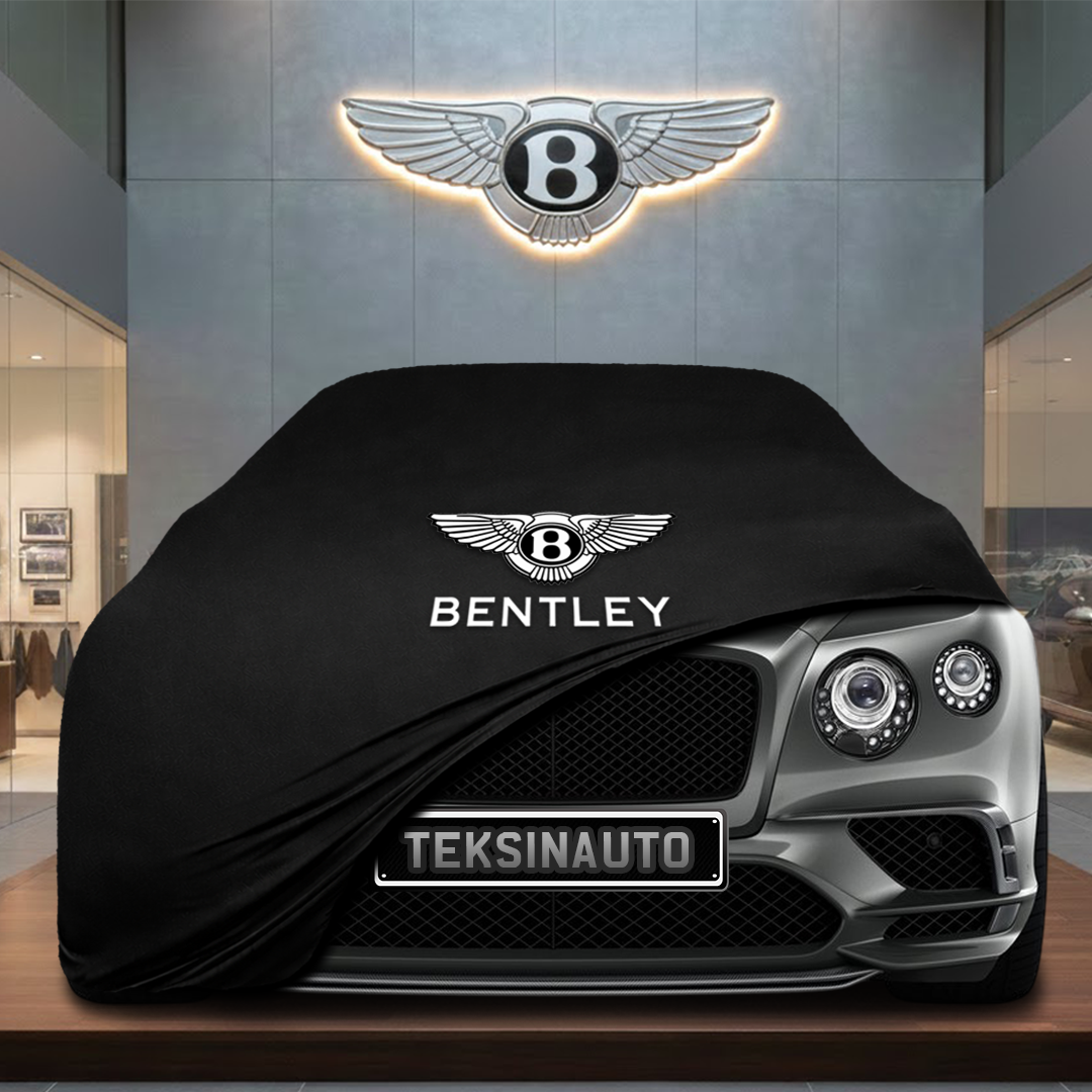 BENTLEY FLYİNG SPUR 1 2005-2013 Custom Fit Indoor Car Cover Soft Stretch Black Gray Blue Red Dust Protection Garage Cover Laser Cut + Bag - Black