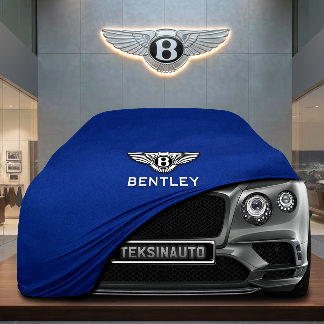 BENTLEY CONTİNENTAL GT GEN 2 2011-2018 Custom Fit Indoor Car Cover Soft Stretch Black Gray Blue Red Dust Protection Garage Cover Laser Cut + Bag - Blue