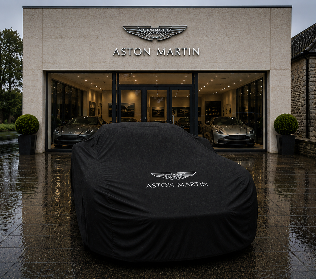 Aston Martin Waterproof Car Cover Custom Fit Outdoor Cover - Blue