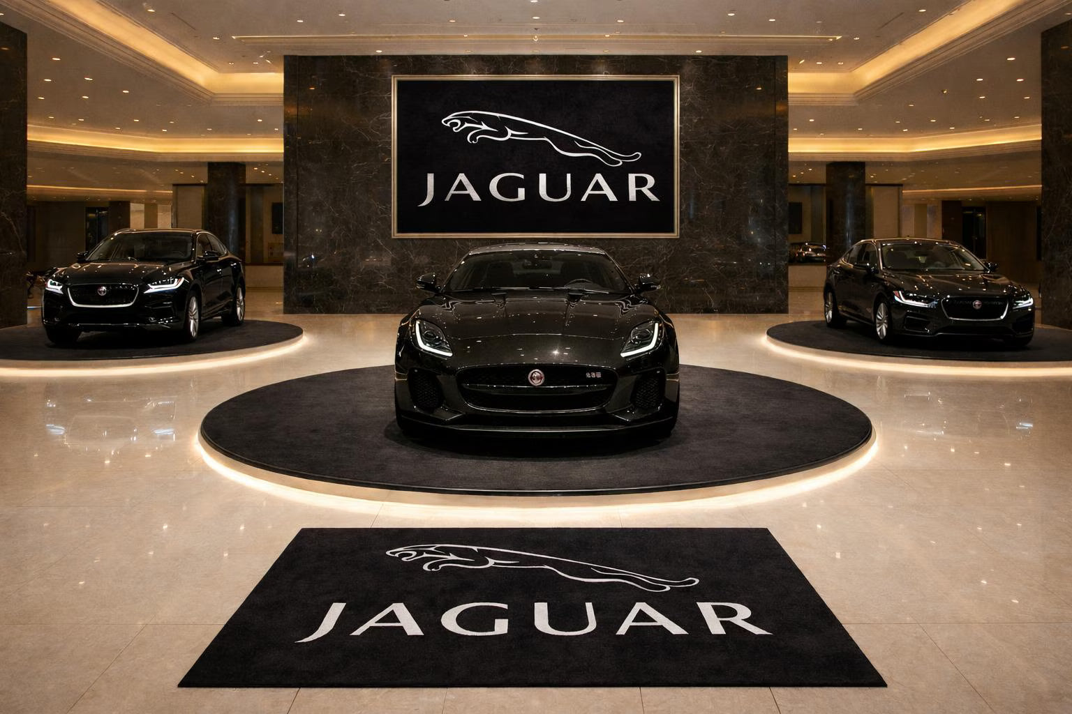 Premium Jaguar Garage Rug – 152 x 221 cm(5x7 ft)